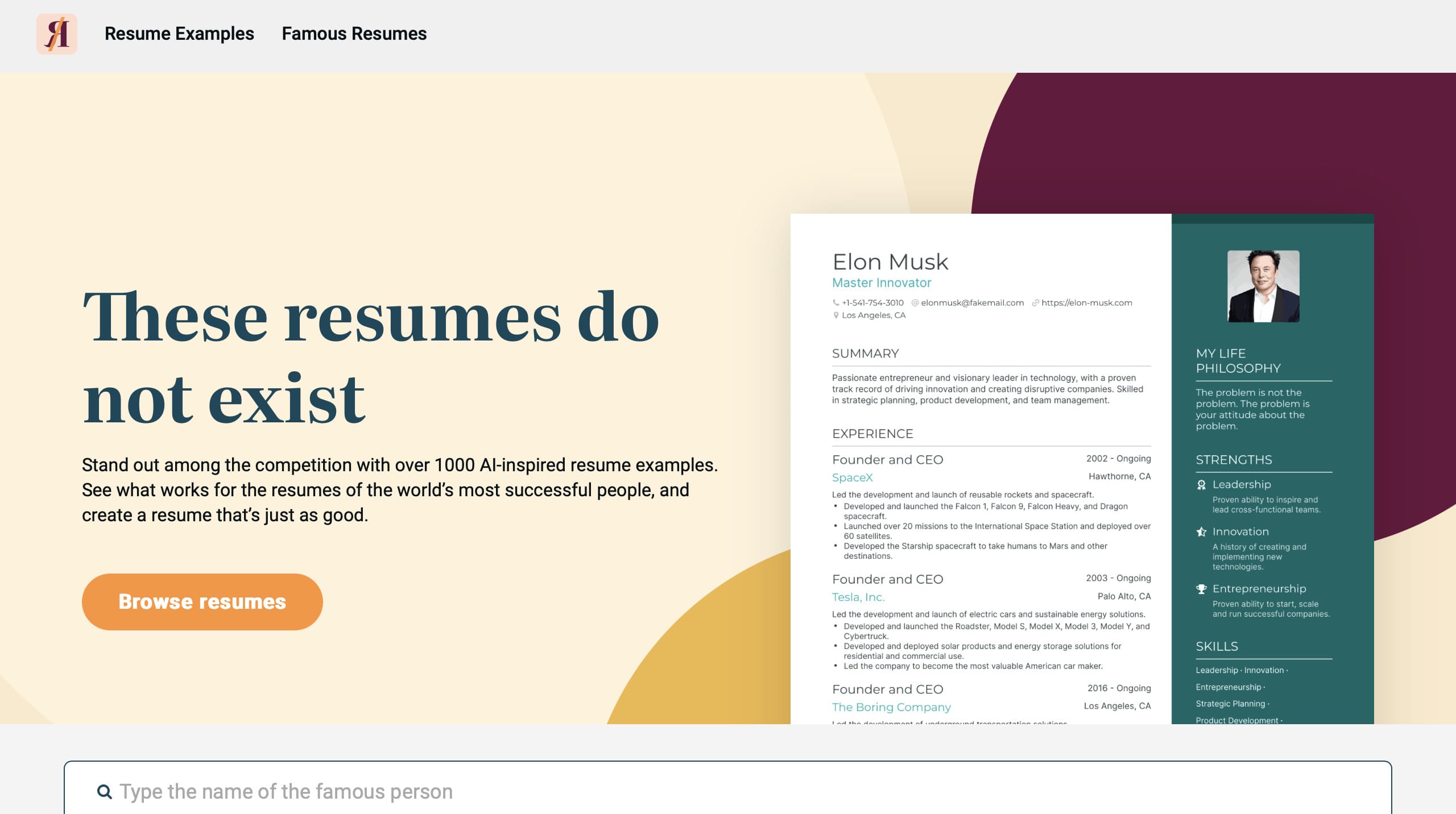 This Resume Does Not Exist Ai tool