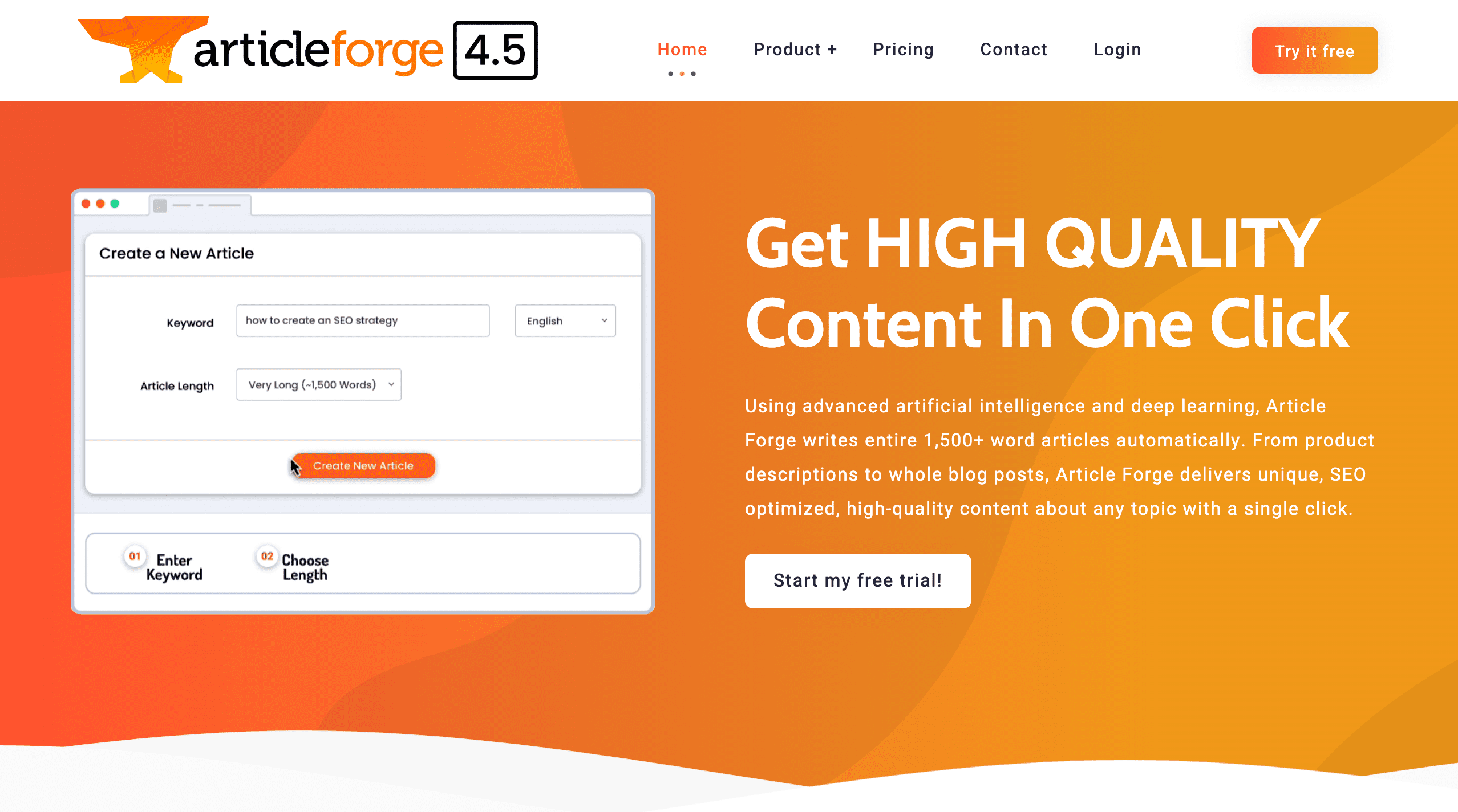  Article-Forge Best AI tools for writing human-like content